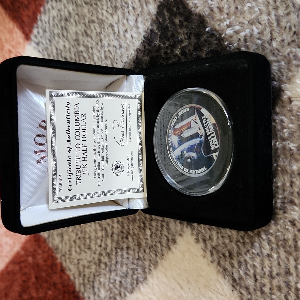 Tribute to Columbia Space Shuttle JFK Half Dollar